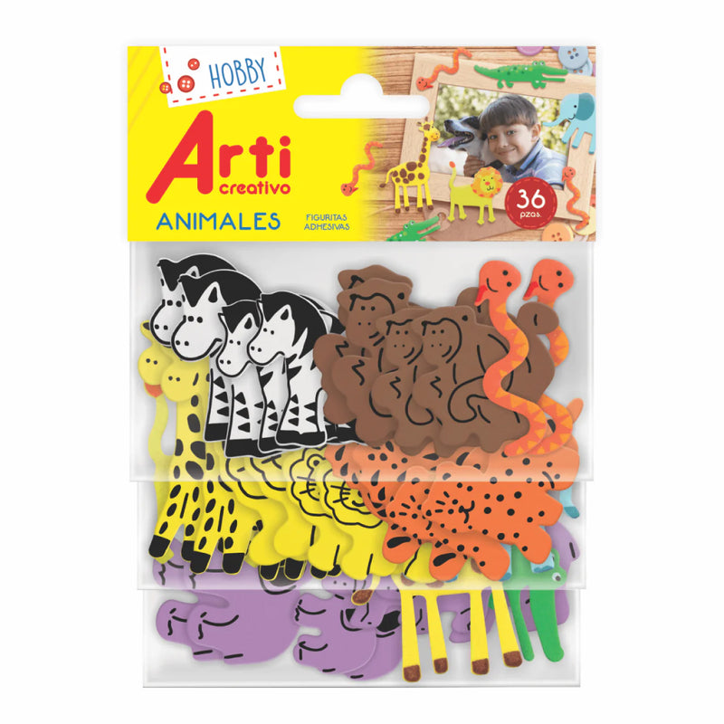 Figuras Adhesivas de Animales X36 Arti