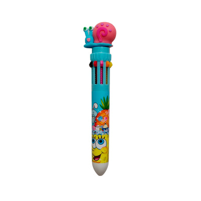 Bolígrafo Retráctil X10 Colores Bob Esponja Importado