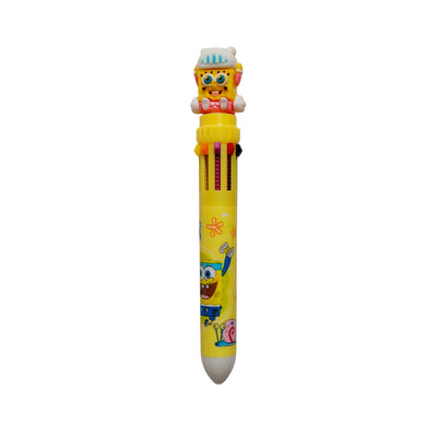 Bolígrafo Retráctil X10 Colores Bob Esponja Importado