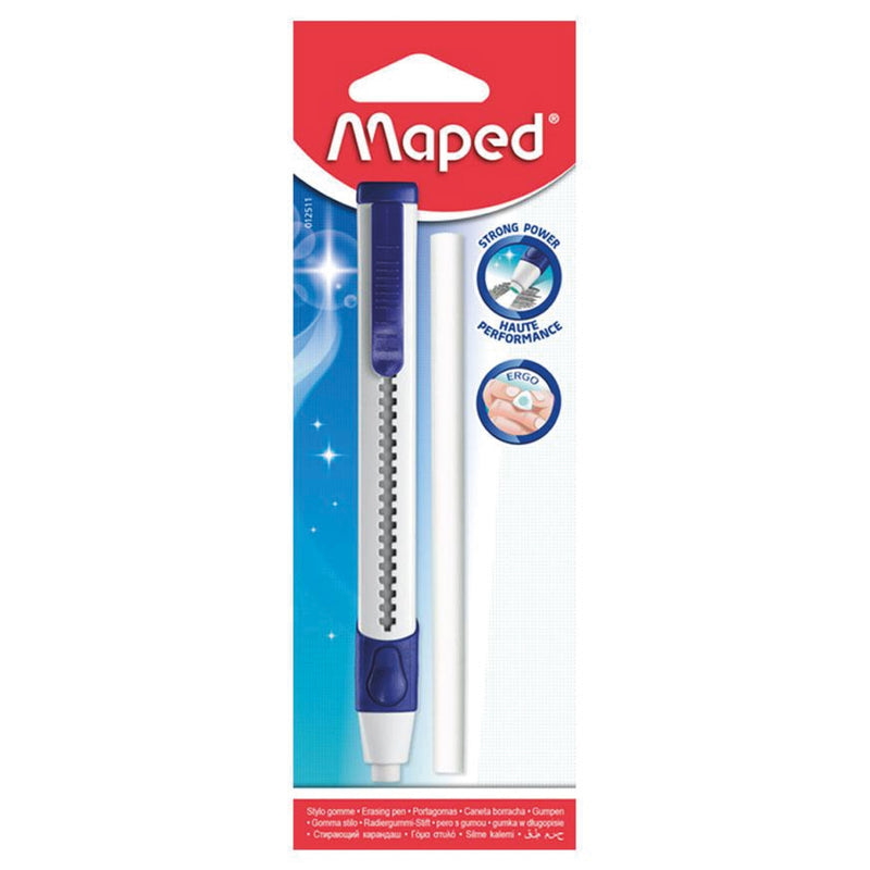 Borrador Goma Pen + Recarga Triangular Maped