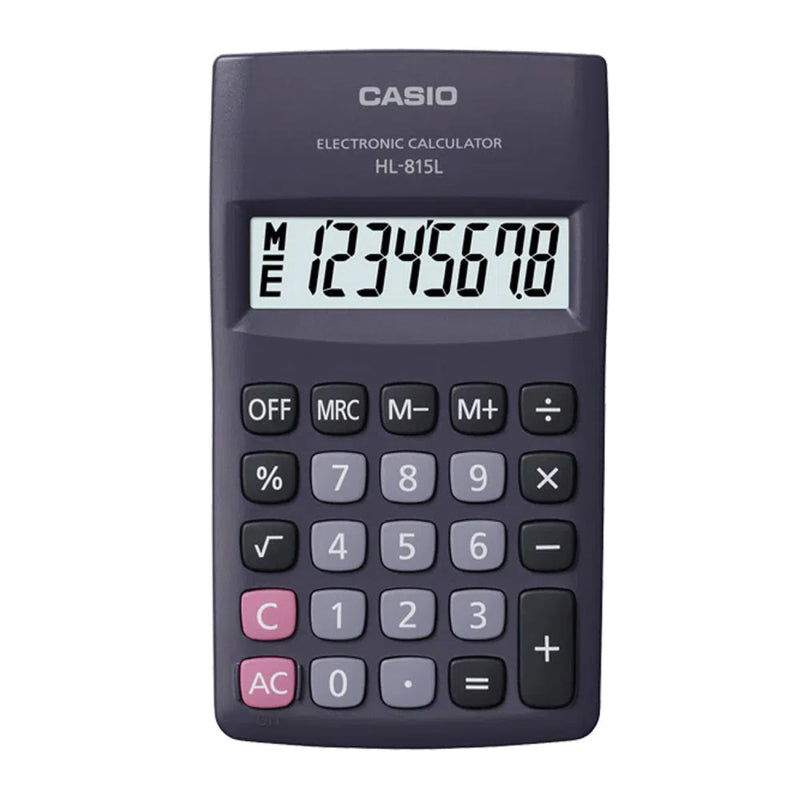 Calculadora de Bolsillo 8 Dígitos HL815LBLACK Casio