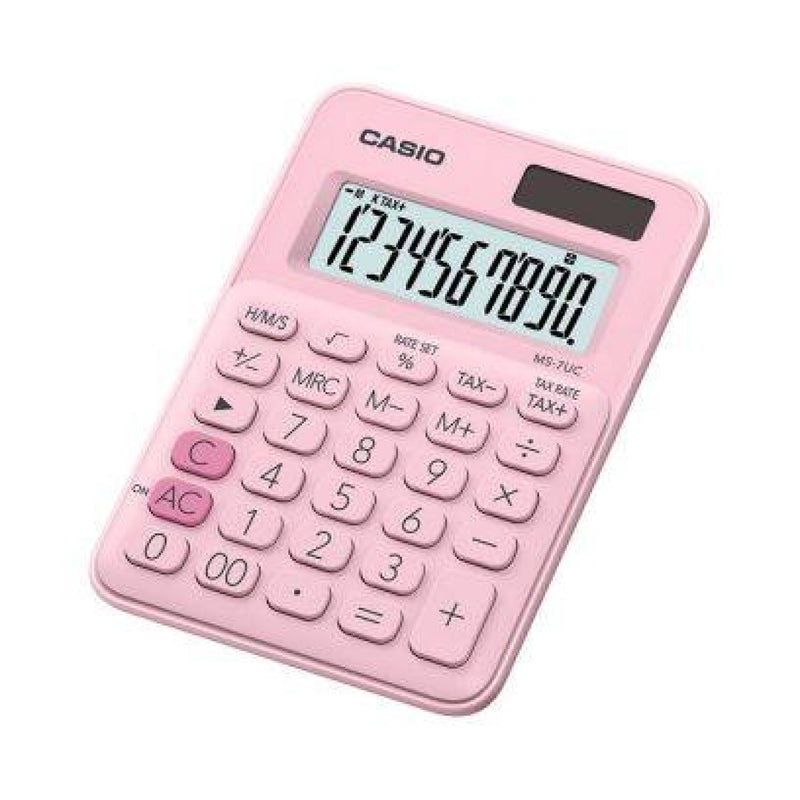 Calculadora Pastel MS-7UC Rosado Casio