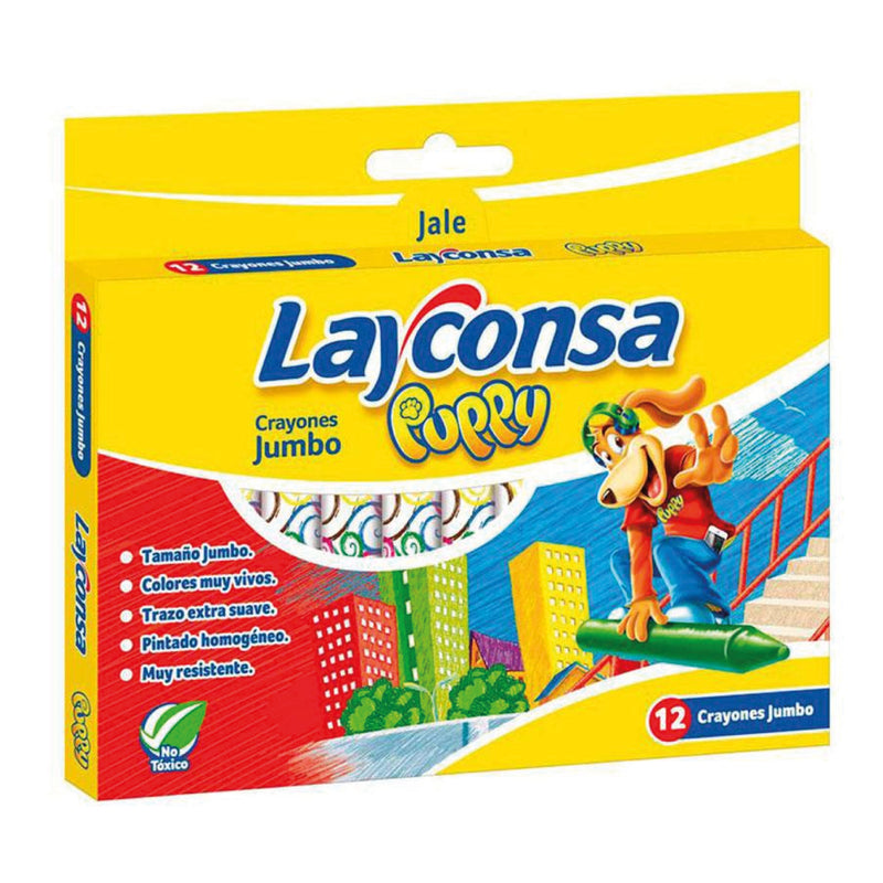 Crayones Jumbo X12 Layconsa