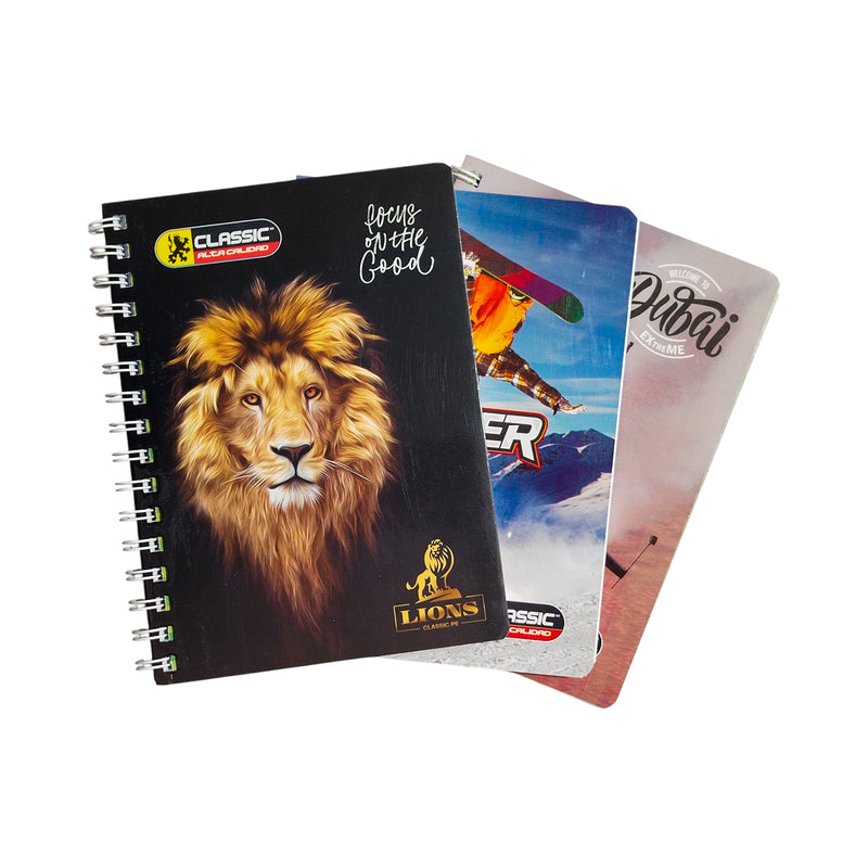 Cuaderno Block Espiral 92H. A5 Cuadriculado Classic