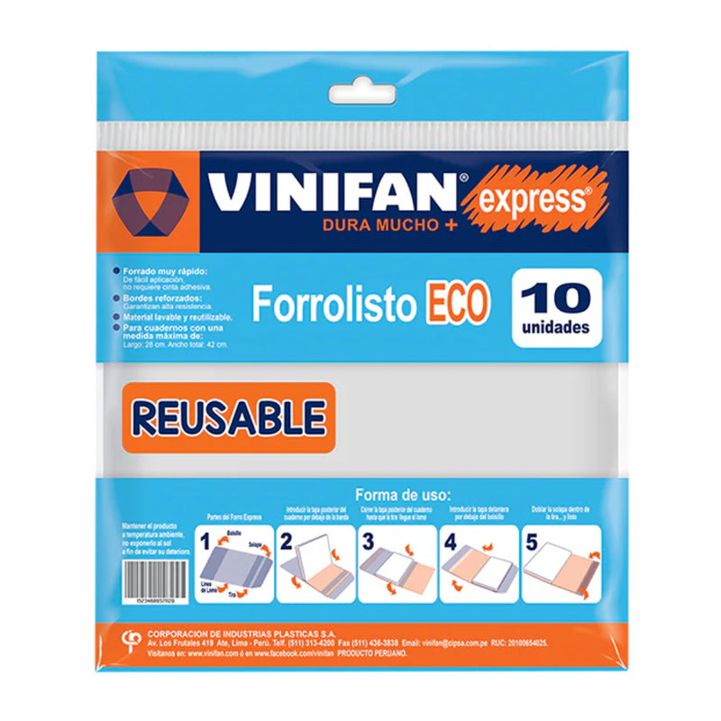 Forro Fácil Express Eco Cristal X10 Vinifan