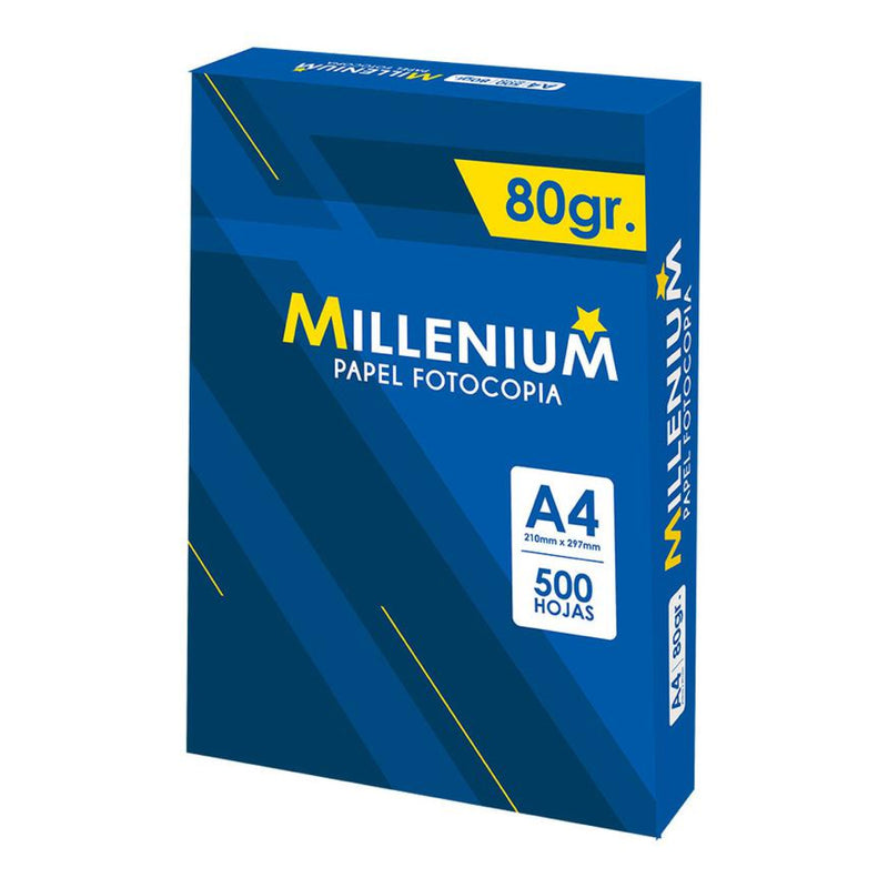 Papel Bond A4 80 gr. Paquete X500 Millenium