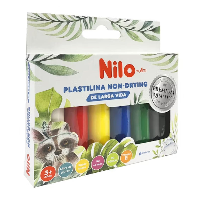 Plastilina Non-Drying X6 X135 gr. Nilo