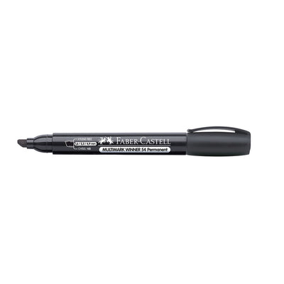 Plumón Marcador 54 Permanente Punta Bisel Faber Castell