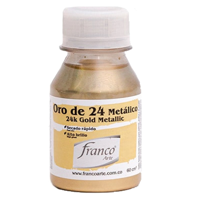 Oro 24K Metálico 60 ml. Franco