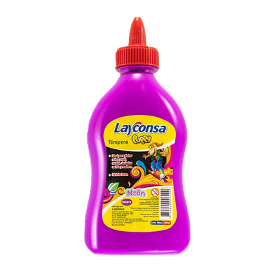 Tempera Neón con Aplicador X250 ml. Layconsa