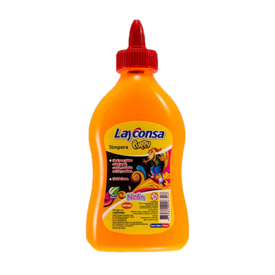 Tempera Neón con Aplicador X250 ml. Layconsa