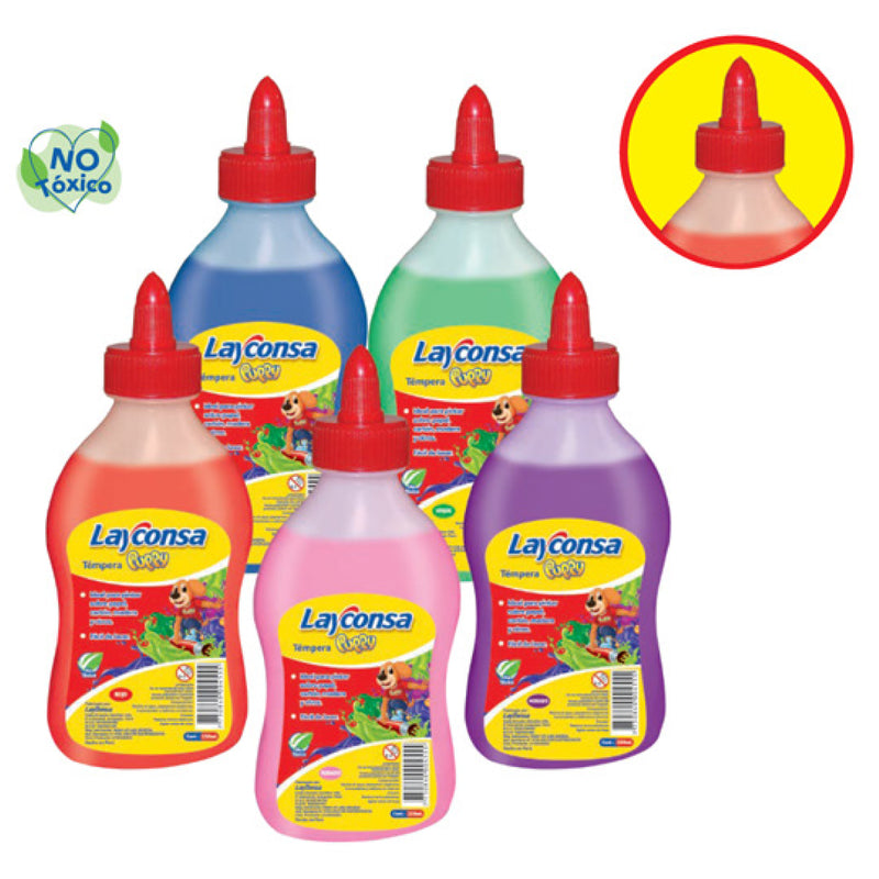 Tempera con Aplicador 250 ml. Layconsa