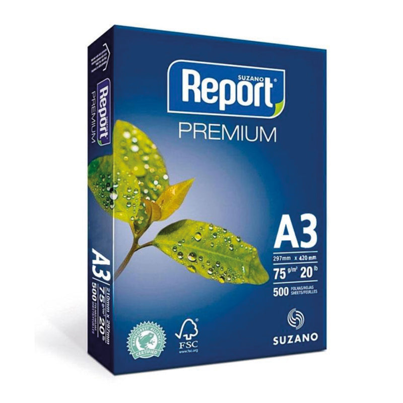 Papel Bond 75 gr. tamaño A3 Report