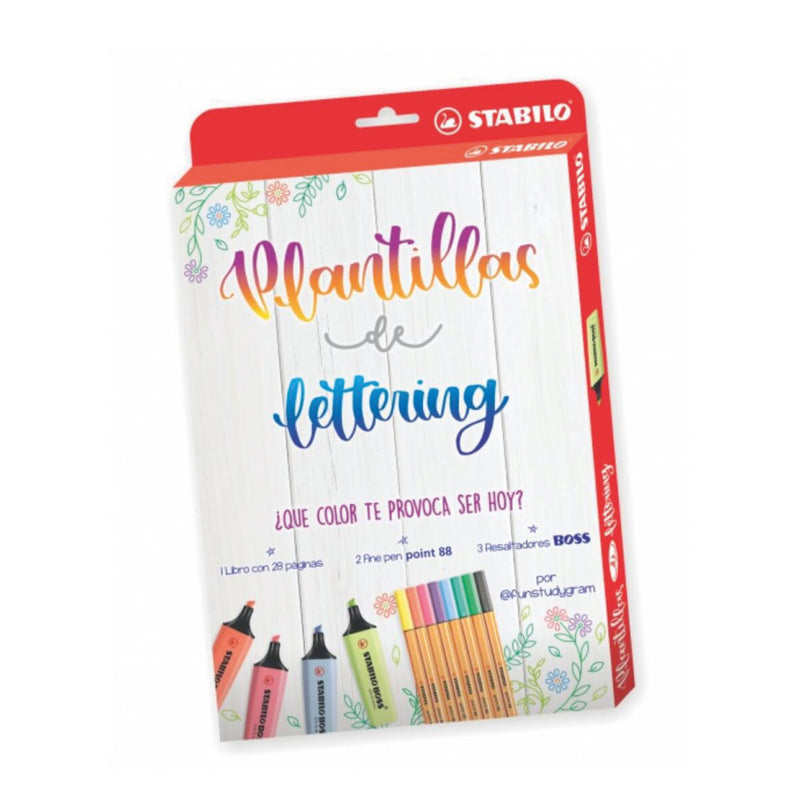 Plantilla de Lettering Set (3 Boss+ 2 Point 88) Stabilo