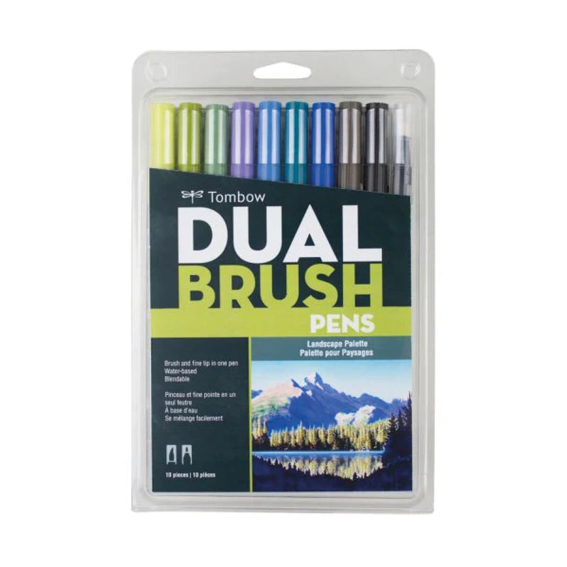 Plumón Dual Brush Landscape Set X10 Tombow