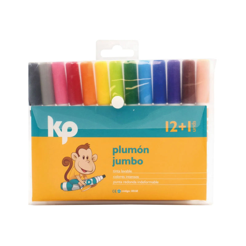 Plumón Jumbo X12+1 KP