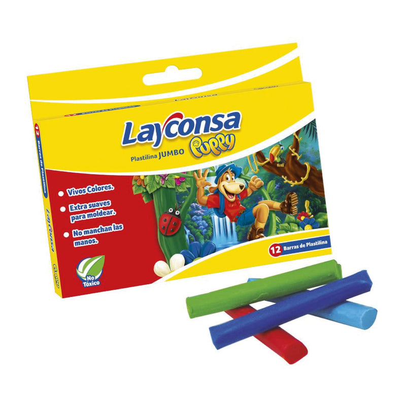 Plastilina Jumbo X12 Layconsa