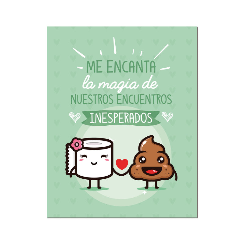 Tarjeta Texturizada " Magia de encuentros inesperados"